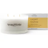 AromaWorks Light Mandarin & Vertivert 3 Wick Candle