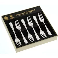 Arthur Price of England Britannia Sovereign Stainless Steel Set of 6 Pastry Forks