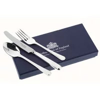 Arthur Price of England 18/10 Stainless Steel Grecian Design Childrens 3 Piece Cutlery Set
