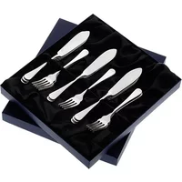Arthur Price of England Old English Sovereign Stainless Steel Set of 6 Pairs Of Fish Eaters