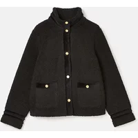 Joules Black Fleur Fleece Jacket Size 18