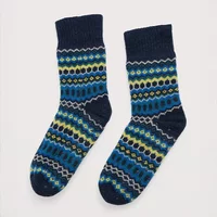 Seasalt House Socks Modernist Teal Multi Size 4-7