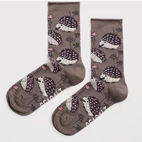 Seasalt Arty Socks Hedgehog Garden Pottery Size 4-7