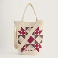 Seasalt Canvas Tote Bag Blanket Star Wild Berry