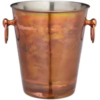 BarCraft Swirling Copper Finish Champagne Bucket