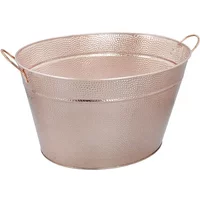 BarCraft Hammered Copper Drinks Pail