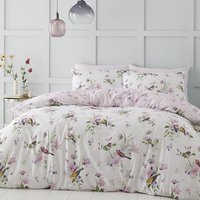 Catherine Lansfield Songbird Single Duvet Set Pink