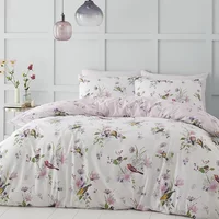 Catherine Lansfield Songbird Duvet Set Pink