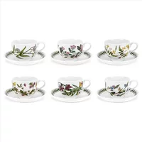 Portmeirion Botanic Garden Breakfast Cup & Saucer Set of 6