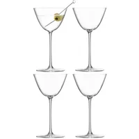 LSA Borough Set of 4 195ml Martini Glasses