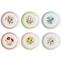 Portmeirion Botanic Garden Meadow Set of 6 Bread Plates