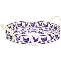 Emma Bridgewater Blue Hens Large Handle Tray