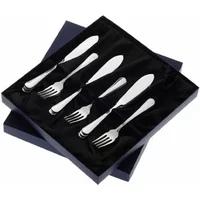 Arthur Price of England Britannia Sovereign Stainless Steel Set of 6 Pairs Of Fish Eaters