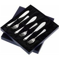 Arthur Price of England Britannia Sovereign Silver Plate Set of 8 Pairs Of Fish Eaters