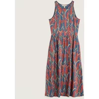 Seasalt Porthmeor Wave Dress Red Hot Poker Dusk