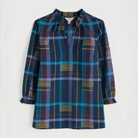 Seasalt Aggie Notch Neck Top Cherry Tree Teal Size 08