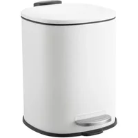 Showerdrape Capri White 3L Bathroom Pedal Bin