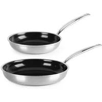 GreenPan Premiere 3-Ply Stainless Steel Non-Stick 20cm & 28cm Frying Pan Set
