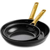 GreenPan Padova Reserve 2 Piece Frypan Set Black