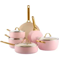 GreenPan Padova Reserve 6 Piece Cookware Set Blush Pink