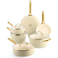 GreenPan Padova Reserve 6 Piece Cookware Set Cream