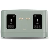 Cello Overture Sage Green 4 Slot Digital Toaster