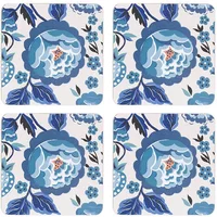 Cath Kidston Strawberry Garden Set of 4 Blue Cork Backed Coasters