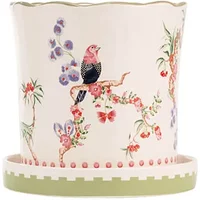 Cath Kidston Spring Birds Plant Pot With Tray