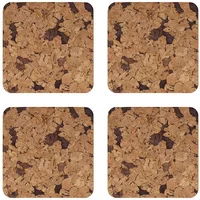 I-Style Desert Set of 4 Cork Veneer Coasters