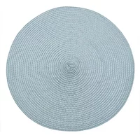 Walton & Co Cornflower Blue Circular Ribbed Placemat