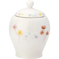English Tableware Company Pressed Flowers Sugar Pot