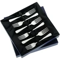 Arthur Price of England Early English Sovereign Silver Plate Set Of 6 Fruit Forks