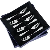 Arthur Price of England Early English Sovereign Silver Plate Set Of 6 Pastry Forks