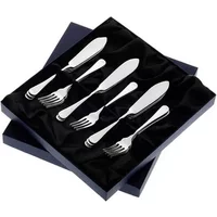 Arthur Price of England Early English Sovereign Stainless Steel Set Of 8 Pairs Fish Eaters