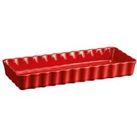 Emile Henry Burgundy 36 x 15cm Narrow Rectangular Tart Dish