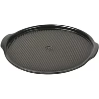 Emile Henry Charcoal Large 40cm Ridged Pizza Stone