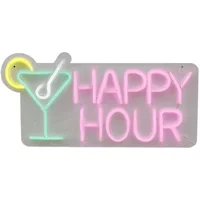 SiL 43cm Happy Hour Neon Sign