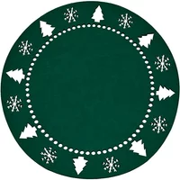 Walton & Co Festive Felt Placemat Elm Green
