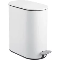 Showerdrape Fortuna White 5L Soft-Close Bathroom Pedal Bin