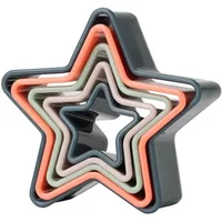 Fusion Twist Star Cookie Cutters Assorted Multicoloured