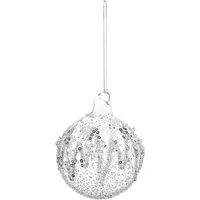 Premier Clear Silver Sequin Bauble