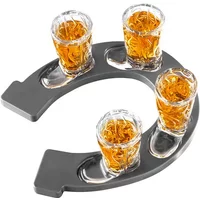 Final Touch Set of 4 Wild West Horseshoe Boot Shots