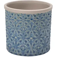 Burgon & Ball Glazed Pot Porto Small Dark Blue