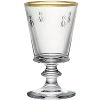 La Rochere Bee Stemmed Wine Glass Gold Rimmed 240ml