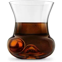 Final Touch Steel Ice Ball with Rum Roller Glass