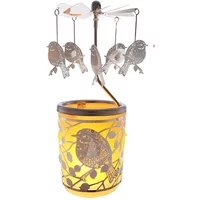 Hellmann Versand Silver Robin Tealight Carousel
