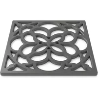Zeal Heritage Silicone Square 18cm Trivet Elephant Grey