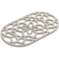 Zeal Heritage Silicone Large Oval Trivet Cream