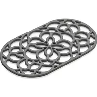 Zeal Heritage Silicone Large Oval Trivet Elephant Grey