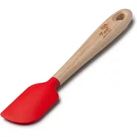 Zeal Small Spatula Spoon with Ash Wood Handle Red